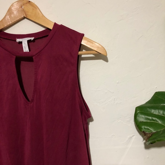 Leith Raspberry Front Tie Sleeveless Crop Top S - Picture 6 of 7
